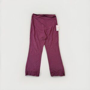 Med Couture Maternity Quick Dry Stretch Women's Scrub Pants -Medium -Wine